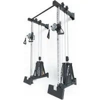 ATLETICA R8-Nitro Cable Rack | Wall Mounted |Mit 2x90 kg Double Stack | Platzsparend & stabil durch Wandmontage | 157x112 cm Grundfläche | Pull-Up Bar