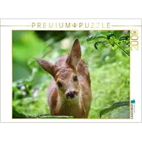 CALVENDO Puzzle Sanftes Rehkitz 2000 Teile Puzzle quer | 2000 Teile Lege-Größe 90x67cm Foto-Puzzle für glückliche Stunden