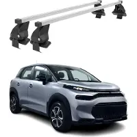 Menabo Dachträger Grundträger für Citroen C3 Aircross 2017-2024 Stahl Grau 2tlg