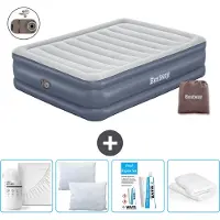 Bestway Luftmatratze - 2-Personen - 152 x 203 x 51 cm - Grau - Inklusive Zubehör