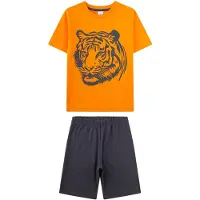 Sanetta Schlafanzug "Pyjama Schlafanzug Tiger kurz Kids"