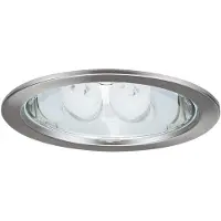 Paulmann Quality Einbauleuchten Set Sparlampe 1x(2x15W) 230V E27 230mm Eis-g./Stahlblech/Glas