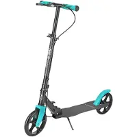 NILS City Tretroller EXTREME HM183 – klappbar, 200 mm PolyurethanRäder, ABEC-7, höhenverstellbar, Türkis