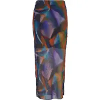 Urban Classics Sommerrock "Damen Ladies AOP Mesh Tube Skirt" 1 Stk.