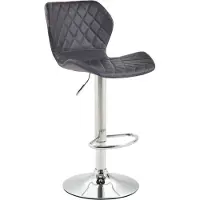 CLP Barhocker Cork Kunstleder chrom schwarz