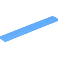 LEGO 1x8 Fliesen 4162 - 100 Stück Mittleres Blau