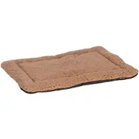 Flamingo Hundekissen Felpa rechteckig mokka, Maße: 55,5 x 38,5 x 2 cm