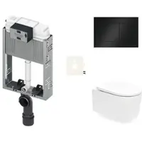 SAT Wand-WC Set für Einmauerung SIKOTZTOR72BL