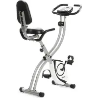 Sportplus I Heimtrainer I klappbar für zuhause, X Bike platzsparend faltbar optional mit App Steuerung, Rückenlehne, Pulsmessung, manuelle/computergesteuerte Widerstände, SP-HT-1003