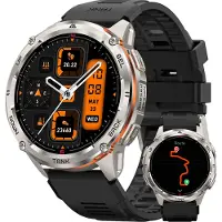 Kospet TANK T3 Ultra 2 GPS Smartwatch Herren,Edelstahl Gehäuse, 5ATM Wasserdicht, 60+Tage Akkulaufzeit, Bluetooth anrufen，Fitnessuhr mit 1,43" AMOLED