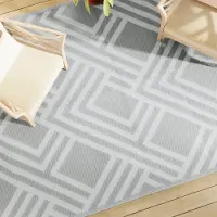 vidaXL Outdoor-Teppich ARAKIL Grau 190x290 cm PP - Outdoorteppiche CC22425
