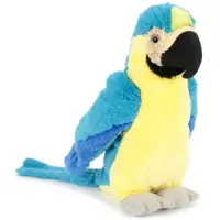 Semo Plüschtier Papagei 30 cm, blau, Gelbbrustara, Kuscheltiere Stofftiere Vogel Vögel Ara Tiere Tier