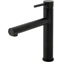 Solido Küchenarmatur CA1116BK ECO Wasserhahn langer Auslauf - druckfest, schwarz matt