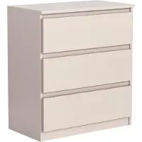 Meble Masztalerz Kommode Kaschmir 3 Schubladen 70 cm - Sideboard für Wohnzimmer - H: 78,5 cm, B: 70 cm