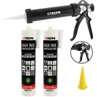 TECPO 2x Montagekleber HIGH TACK Baukleber 455g Kleber +...