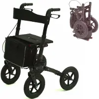 Apex Alu Rollator klappbar Outdoor Leichtgewichtsrollator Gehhilfe Gehwagen 55971