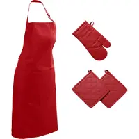 Redbest Küchen-Set Seattle" 4-teilig rot OneSize"
