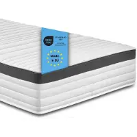 Bodyprotect ergonomische 7-Zonen Federkernmatratze, 100 x 200 cm, H2, 25 cm, Taschenfederkern, Elite Line