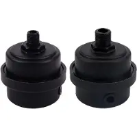 Meoiruery Packung mit 2 geräuschlosen Kunststofffiltern für Luftkompressoren, Heizkessel usw. (1/4" PT 12 mm)