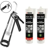 TECPO Allrounder Montagekleber HIGH TACK MS-Polymer 2x 455g Weiß +...
