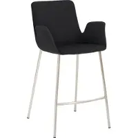 Mayer Barstuhl Sitzmöbel 1222 53 x 49 x 95 cm Edelstahl/anthrazit