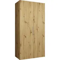 MEBLE KRYSPOL , Kleiderschrank, Schrank 100 cmx202x52, Artisan Eiche, Kaschmir