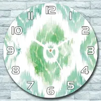 Coloray Wanduhr aus Glas Rund fi 30 Modernes Geometrie Quarz Deko Wohnzimmer Büro