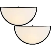 Northpoint LED Nachtlicht mit Dämmerungssensor & Bewegungsmelder, Up&Down Licht für Steckdose 2er-Set Halbkugel-Schwarz