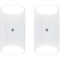 Northpoint LED Nachtlicht mit Dämmerungssensor & Bewegungsmelder, Up&Down Licht für Steckdose 2er-Set Rund-Weiß