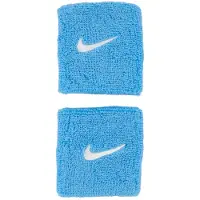 Nike Accessories Swoosh Classic Handgelenkband 2 Einheiten Blau Blau One Size