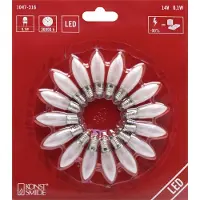 Konstsmide 1047-316 LED Birne, 16er-Blister, warm weiß, 14V, 0.2W, E10 Schraubgewinde