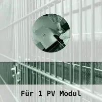 FeuerAnker Zaun PV Montagepaket für 1 PV-Modul mit Montagematerial Schwarz M2B Solar Zaun : 0% nach §12 Abs. 3 UstG*