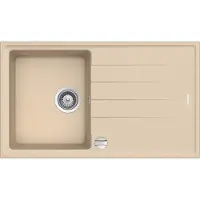 Keenberk Granitspüle Victory S780.80 - Creme, ab 45er Unterschrank, 78 x 50 cm