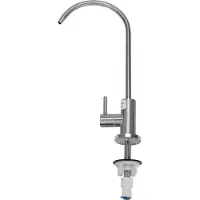 TWaLa Edelstahl Wasserhahn Armatur - Ein-Wege-Hahn für Umkehrosmose und Aktivkohlefilter-System