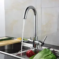Easybuy Küchenarmatur Wasserhahn Küche 3 Wege Ein Griff Wasserfilter Armatur für Osmose Anlage Wasserfilter System Keramikventilkern