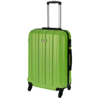 Cahoon – Hartschalen-Koffer Trolley 4-Rollen Reisekoffer / L 65 Liter / Farbe: grün