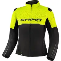 SHIMA Drift Damen Motorrad Textiljacke Farbe: Schwarz/Gelb, Grösse: XS