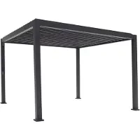 Green Spirit Lamellenpergola Mirador Classic 3x4 m Anthrazit Aluminium Stahl