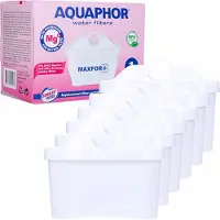 AQUAPHOR MAXPHOR+ MG Filterkartusche Trinkwasserfilter 6er Pack mit AQUALEN und Magnesium + für Tischwasserfilter