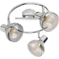 Globo Lighting Strahler Metall verchromt, Glas, ø: 250mm, H: 160mm, exkl. 3x E14 40W 230V