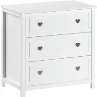 Vipack Schubkastenkommode >Amori< in Weiß, Holzwerkstoff - 90x89x76cm (BxHxT)