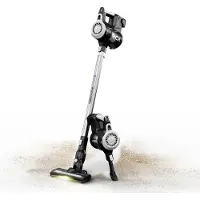 TurboTronic TT-iQ8, 2-in-1-Stabstaubsauger, Beutellos, Schwarz, Transparent, 1 l, Aluminium, Trocken
