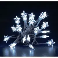 Konstsmide LED Lichterkette 20er Sterne weiss Batteriebetrieb 1263-203