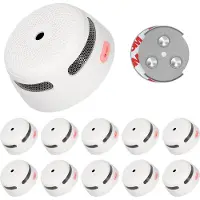 X-Sense XS01 Rauchmelder mit Magnetbefestigung - 10 Rauchwarnmelder - 10-Jahres-Batterie - Kompakt - Europäischen Norm - Feueralarm - Rauchdetektor