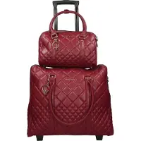 Olivia Lauren Damen Laptop Aktentrolley mit passende Schulter Handtasche Rot Bowatex