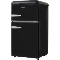 Syntrox Germany Syntrox 81 Liter Retro Gefrier- Kühlkombination Kühlschrank mit 2 Türen KSR-62W Kirkenes