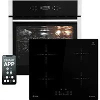 KKT Kolbe Autarkes Herdset: 60cm Einbaubackofen EB8313HC + 59cm Induktionskochfeld IH85900RL | Pizzafunktion | Grill | Umluft | Heißluft | Automatik-Timer | 2-fach Wärmeschutzverglasung | SET8313HCIH859RL