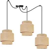 Light11 HOME Hängelampe, Deckenleuchter, Lampenschirm, Boho Juta