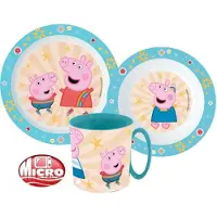 Procos Peppa Pig Kindness Geschirrset aus Mikroplastik