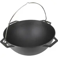 Olymp Handels GmbH Kasan aus Gusseisen 12L mit Henkel Camping Kazan Ø41 cm